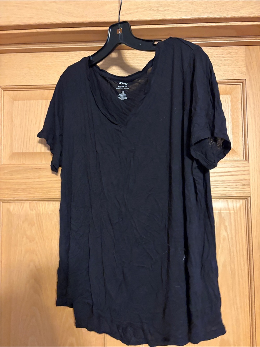 Basic Black V-Neck Tee